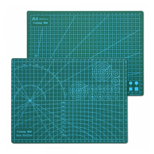 A4 Kesme Matı Cutting Mat Kesme Tablası Yeşil