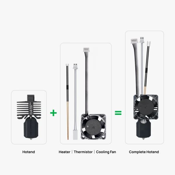 BambuLab X1 Comp. hotend ass with hard. nozzle 0.4