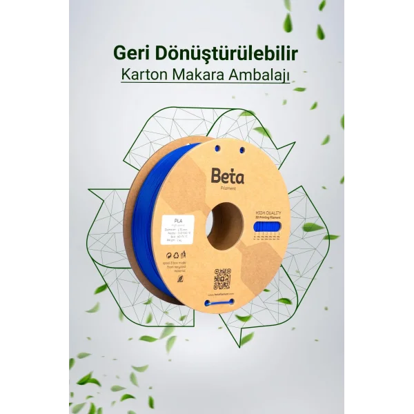 Beta PLA High-Speed Filament Koyu Mavi