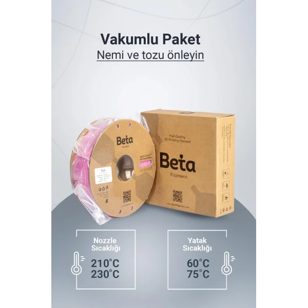 Beta PLA High-Speed Filament Pembe