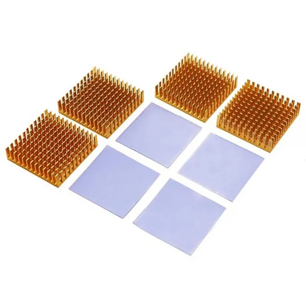 Chipset Cpu Gpu Vga Ram Led Aliminyum Pasif Soğutucu Bakır 35 x 35 x 10 MM