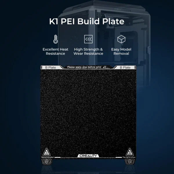 Creality K1 PEI Tabla 235*235mm-With soft magnetic