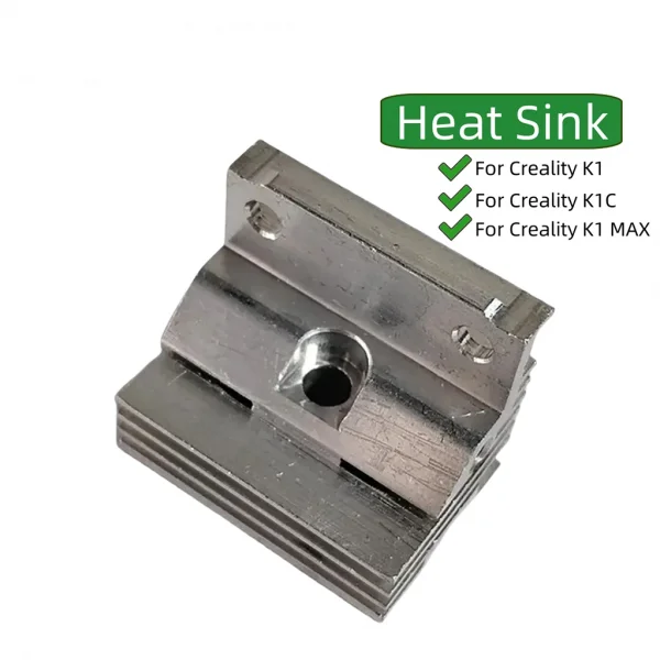 Creality K1C-K1-K1 Max Extruder Alüminyum Soğutucu Blok Heatsink - Unicorn Nozzle Uyumlu Yeni Versiyon