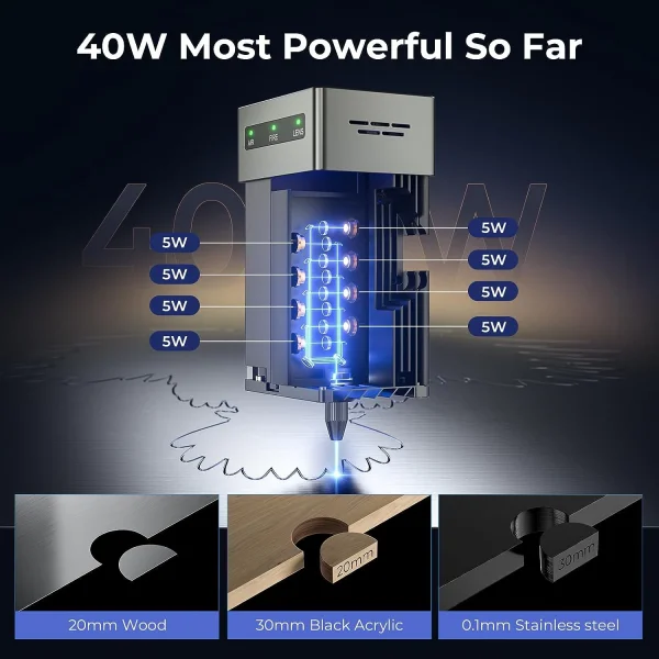 Creality Falcon 2 40W Lazer Kesme Oyma Makinesi