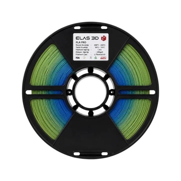 ELAS Pro PLA 1.75mm 1kg Renk geçiş Refill