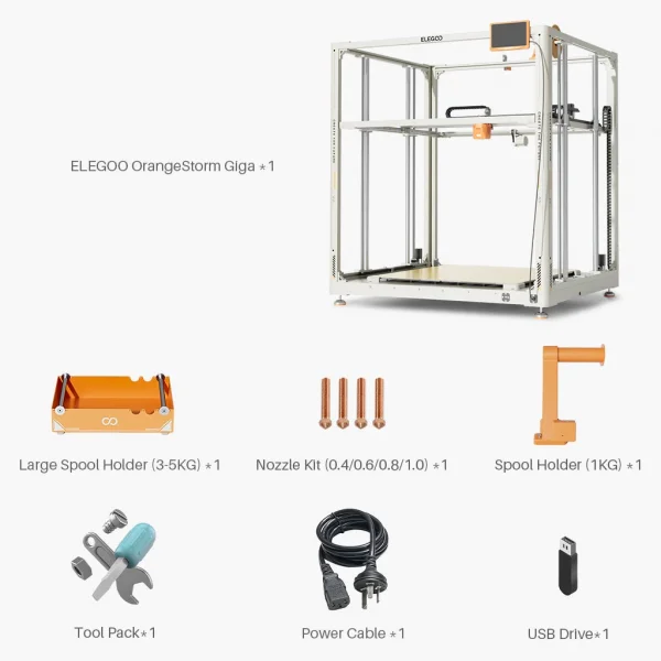  Elegoo OrangeStorm Giga 3D Yazıcı