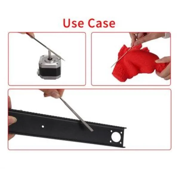 Elmas Uçlu El Zımparası 5 Adet Eğe Seti Törpü 3D Baskı Uyumlu