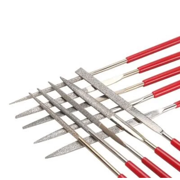 Elmas Uçlu El Zımparası 5 Adet Eğe Seti Törpü 3D Baskı Uyumlu