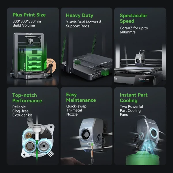 Ender-3 V3 Plus Core XZ 3D Yazıcı