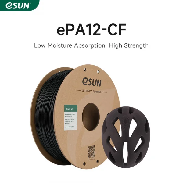 eSUN PA12-CF 1.75mm 3D Filament 1KG