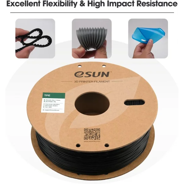 eSUN Flexible TPE Filament TPE-83A Siyah