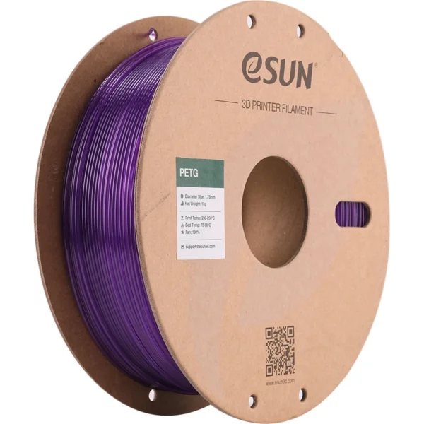 Esun PETG Filament - Şeffaf Mor
