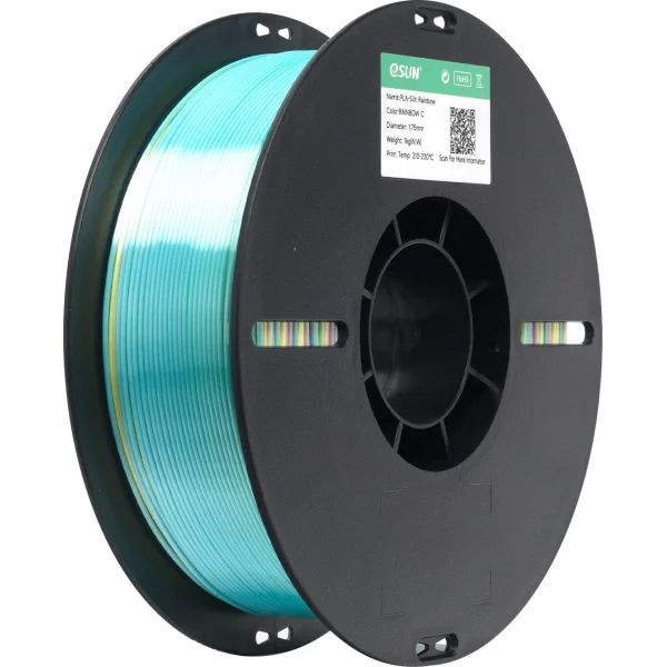 Esun PLA-Silk Filament - Rainbow C