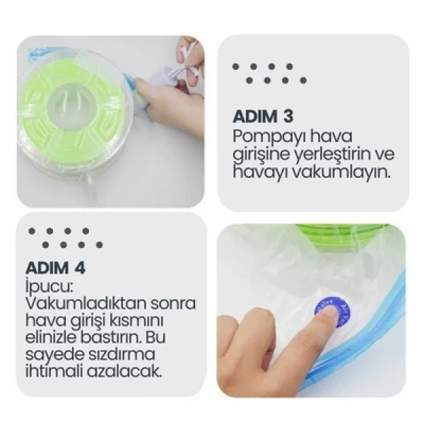 Filament Saklama Poşeti ve Vakum Pompa Kiti
