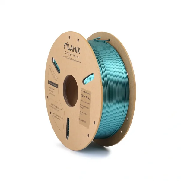 Filamix Silk PLA Filament - Holly Green