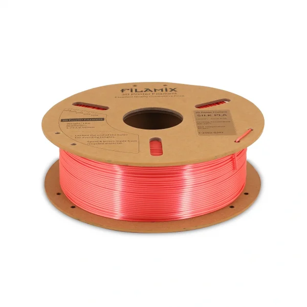 Filamix Silk PLA Filament - Coral Pink
