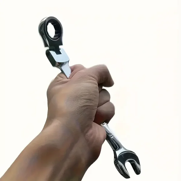 Endüstriyel Kalite 12 Dişli Krom Vanadyum Çelik Cırcır Anahtarı 10 Mm