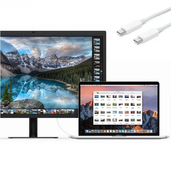 İki Ucu Mini Display Kablo Minidisplay Port To Thunderbolt Minidisplay Port Kablo 1.8 Metre