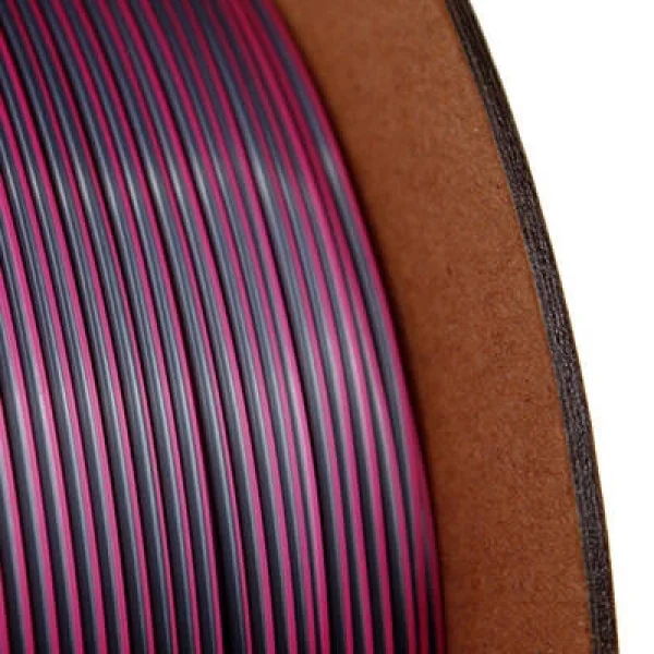 Nanelab Çift Renkli Silk PLA Filament - Siyah-Gül Kırmızısı - 1.75mm - 1Kg