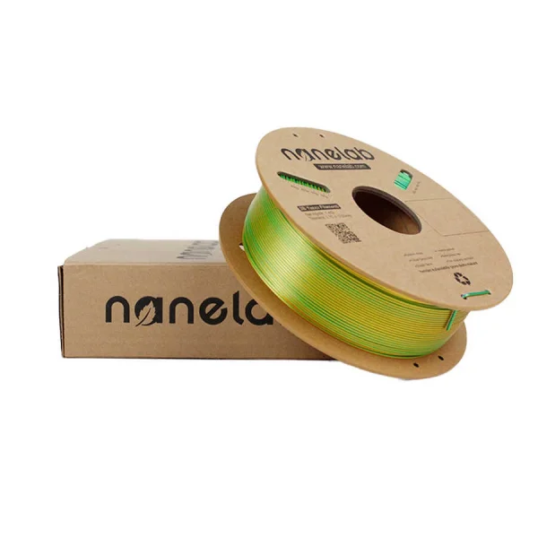 Nanelab Üç Renk Silk PLA Filament - Gold-Green-Blue - 1.75mm - 1Kg