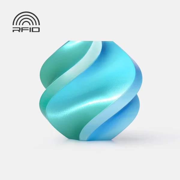 Bambu PLA Silk Dual Color - Blue Hawail (Blue-Green)