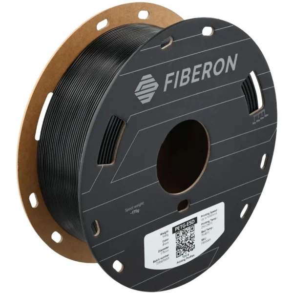Polymaker Fiberon PETG-ESD Filament Siyah (0.5 KG)