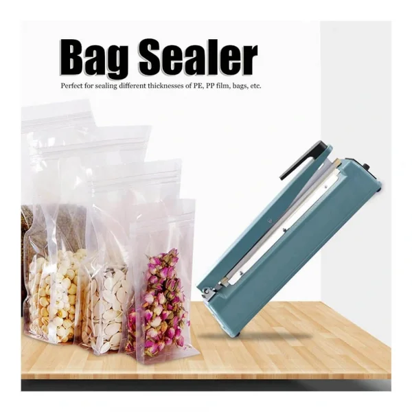 PSF-200 - 20cm Poşet Ağzı Kapama Yapıştırma Makinası - Metal Gövde - Yedek Tel ve Teflon Hediyedir