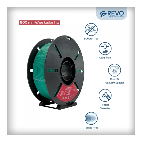 Revo Hyper Speed Pla Filament - Yeşil
