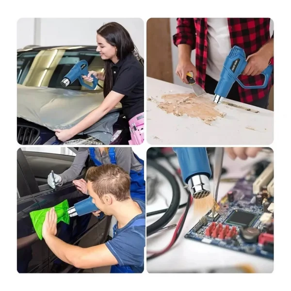 TGR-202 Profesyonel 2000W Sıcak Hava Tabancası - 2 Kademeli Isı Ayarlı