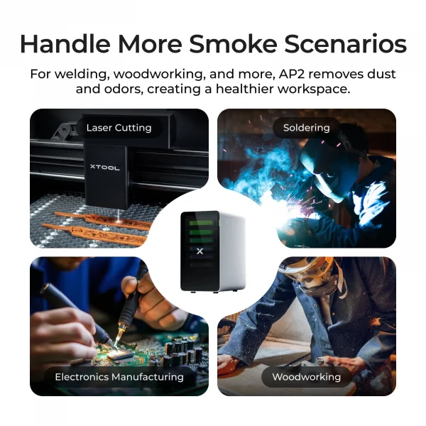 xTool SafetyPro™ AP2 SuperCyclone Sistemli Hava Temizleyici