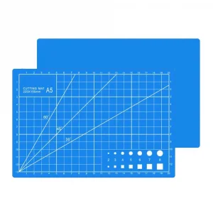 A5 Kesme Matı - Cutting Mat - Kesme Altlığı - Kesim Tablası - 22*15cm - Mavi