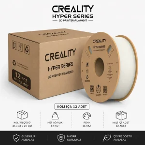 Creality Hyper PLA Beyaz 12 ADET (1 Koli)