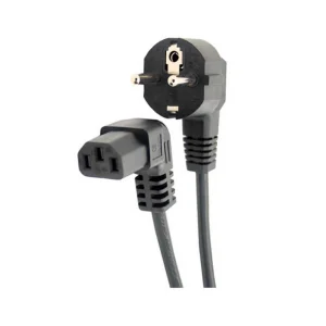Standart C13 Power Kablo 1.8 Metre - Dik Açılı