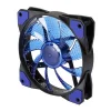 12Cm Kasa Fanı 3D 15 Led Lastik Pad Mavi Renk