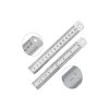 15cm ( 6 inch ) - Çift Taraflı Paslanmaz Çelik Metal Cetvel - Kalınlık 1mm