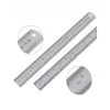30cm ( 12 inch ) - Çift Taraflı Paslanmaz Çelik Metal Cetvel - Kalınlık 1mm