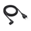 90 Derece L Uç Fiş 2 Pin Power Güç Kablosu - 1.5m