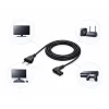 90 Derece L Uç Fiş 2 Pin Power Güç Kablosu - 1.5m