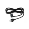 C13 Power Güç Kablosu - 90 Derece L Tip Sağ Açılı - Standart Power Kablosu - 1.8 mt