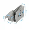 Creality K1C-K1-K1 Max Extruder Alüminyum Soğutucu Blok Heatsink - Unicorn Nozzle Uyumlu Yeni Versiyon