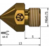 Csa CR-10s Nozzle (m6x0.75) 1 Mm
