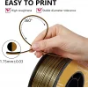 Kingroon PLA Silk Çift Renk Filament Siyah Altın
