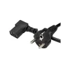 Standart C13 Power Kablo 1.8 Metre - Sol Açılı