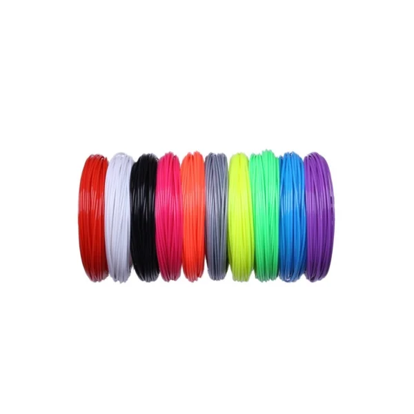 3D Kalem Pla Filament 10 Renk X 5 Mt 50 Mt
