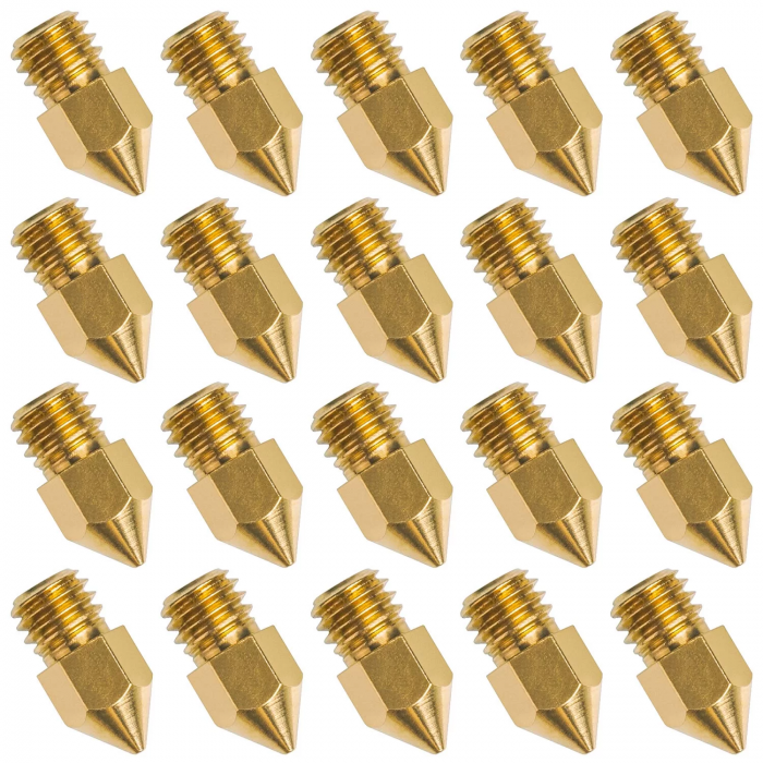 20 Adet MK8 Nozzle-Ender 3 Bluer Ender 5 3d Yazıcı Uyumlu