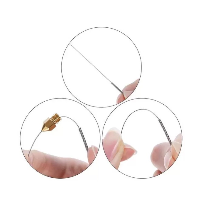 3D Yazıcı Nozzle Temizleme İğnesi 0.4 Mm 10 Adet