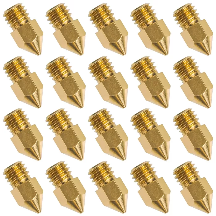 20 Adet MK8 Nozzle-Ender 3 Bluer Ender 5 3d Yazıcı Uyumlu