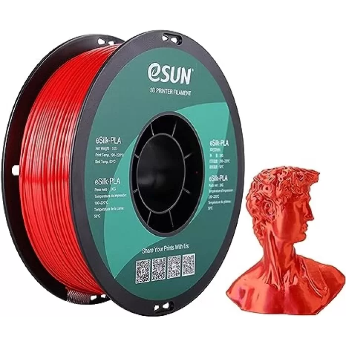 eSUN Silk PLA 3D Printer Filament Red