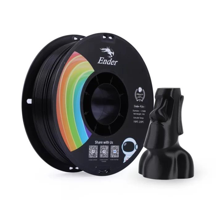 Creality Ender-PLA+ Filament Siyah 1.75mm 1KG