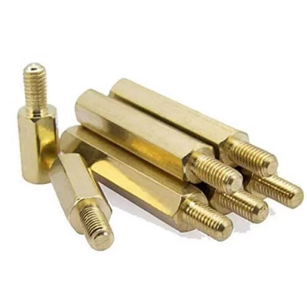 10 Adet - M2 X 10Mm Pirinç Aralayıcı Distans Spacer, Erkek - Dişi M2*10+3Mm